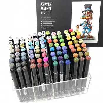 Набор маркеров Sketchmarker Brush 96 Set 4- (96 маркеров в пластиковом кейсе)