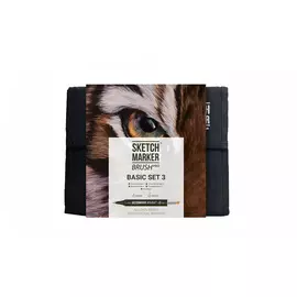 Набор маркеров SKETCHMARKER Brush Basic 3 36 шт