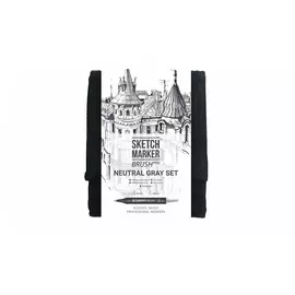 Набор маркеров SKETCHMARKER Brush Neutral Gray 12 шт