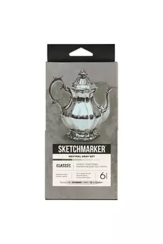 Набор маркеров Sketchmarker "Classic Neutral Gray Set" 6 цветов в картонной упаковке