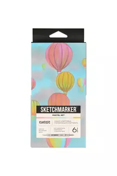 Набор маркеров Sketchmarker "Classic Pastel Set" 6 цветов в картонной упаковке