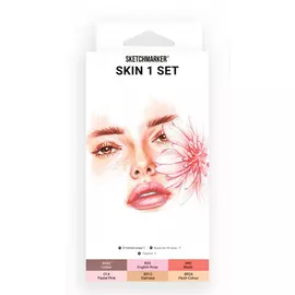 Набор маркеров Sketchmarker Skin set 1 6 шт в картонной упаковке