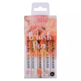 Набор маркеров Talens "Ecoline" 5 шт бежевые цвета, в пластиковой упаковке