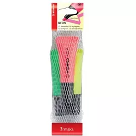 Набор маркеров текстовыделителей Stabilo "Neon" 3 шт