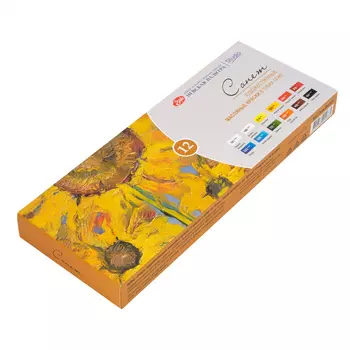 Набор масла "Сонет" 12 цв х18 мл, в картонной упаковке