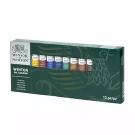 Набор масла Winsor&amp;Newton "Winton" 8 цв*21 мл, белила 37 мл, + аксессуары, в картон. коробке