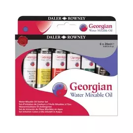 Набор масла водорастворимого Daler-Rowney "GEORGIAN" STARTER SET 6*20 мл