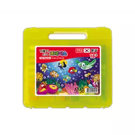 Набор масляной пастели Mungyo 18 цв, шестигранная, в пластиковом чемоданчике