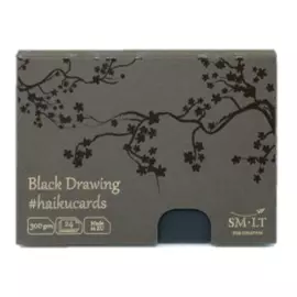 Набор открыток SMLT Black Haikucards (черные) 14,7x10,6 см 300 г 24 шт