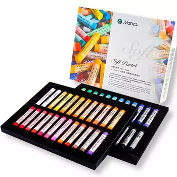 Набор пастели художественной Maries 48 цв, CY-8 круглая, 65х10 мм, в картоне