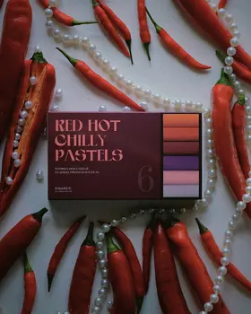 Набор пастели сухой nuance., Red Hot Chilly Pastels, 6 шт (красные)