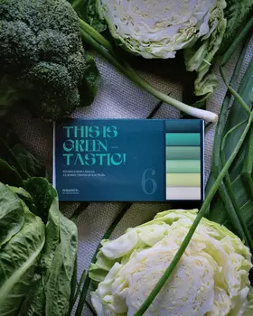 Набор пастели сухой nuance., This is Green-tastic!, 6 шт (зеленые)