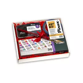 Набор Pinax "ARTBOX №1" Набор акварели 36 цв + аксессуары