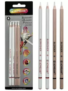 Набор полирующих карандашей и карандашей-блендеров Acmeliae 4 шт, в блистере