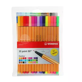 Набор ручек капиллярных Stabilo 30 цветов