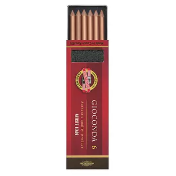 Набор стержней для цангового карандаша Koh-I-Noor "GIOCONDA" 6 шт 5,6 мм, медь