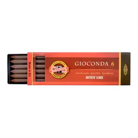 Набор стержней для цангового карандаша Koh-I-Noor "GIOCONDA" 6 шт 5,6 мм, сепия светлая