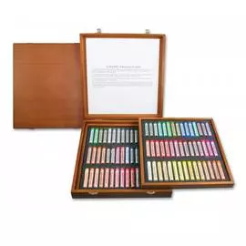 Набор сухой пастели Mungyo "Extra Fine Soft Pastel" 90 цв Экстра мягкая в деревянной коробке