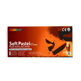 Набор сухой пастели Mungyo "Soft Pastel" 12 цв оттенки Земля