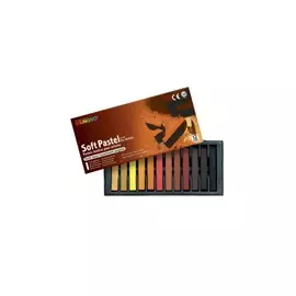 Набор сухой пастели Mungyo "Soft pastel" 12 земляных оттен, мягкая, квадратная, в картонной коробке
