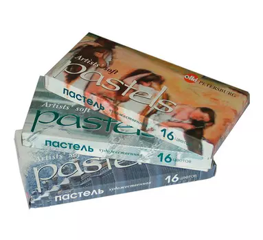 Набор сухой пастели Olki №5 16 цв (голубой, зеленый, желтый, розовый, фиолетовый)