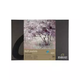 Набор сухой пастели Talens "Rembrandt" Limited Edition Серые оттенки 30 цв, в картонной коробке