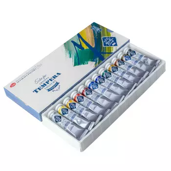 Набор темперы ПВА "Мастер-Класс" 12 цв*18 мл, в картонной коробке