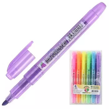 Набор текстовыделителей Crown "F-500" 6 цветов, ароматизированные