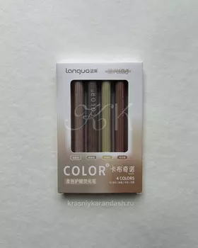 Набор текстовыделителей Languo 4 шт, латте