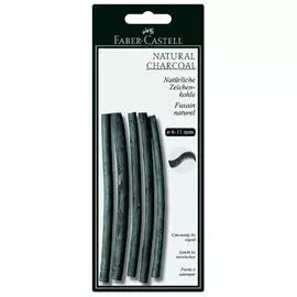 Набор угля натурального Faber-castell "Pitt Monochrome" 6 шт 6-11 мм в картонный коробке
