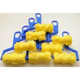 Набор валиков поролоновых 8 шт 70 мм фигурные