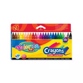 Набор восковых мелков Colorino 24 цветов