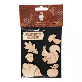 Набор заготовок для декорирования "Autumn 1" фанера 10х14 см