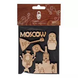 Набор заготовок для декорирования "Holiday 5" фанера 10х14 см