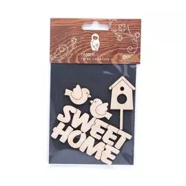 Набор заготовок для декорирования "Home 2" фанера 10х14 см