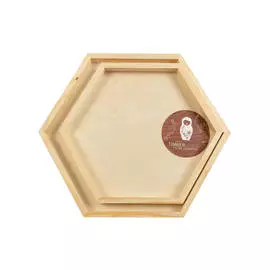 Набор заготовок для декорирования "Поднос шестиугольный" 2шт 30х26х2 см, 35х30х2 см