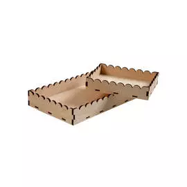 Набор заготовок для декорирования "Подносы" 2шт 20х15х4 см, 30х20х5 см