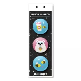 Набор значков "Honey Bee"