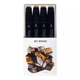 НабормаркеровTouch Twin12 цв, Коричневые тона