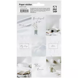 Наклейки бумажные MESHU "Tender cloud", 12*21см, 9 наклеек