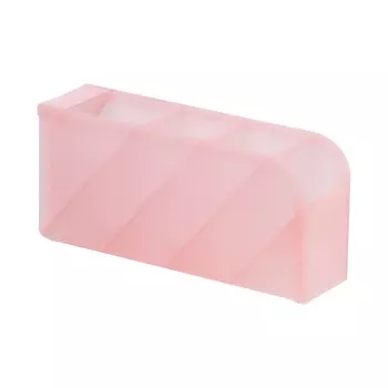 Настольная подставка MESHU, 4 отделения, тонированная розовая