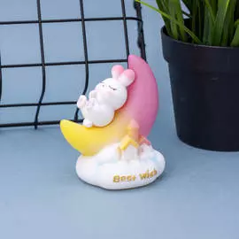 Ночник "Hare on the cloud", pink