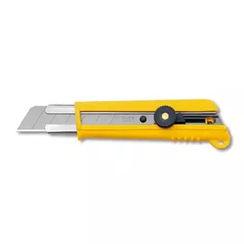 Нож OLFA с выдвижным лезвием, с противоскользящим покрытием, фиксатор, 25 мм