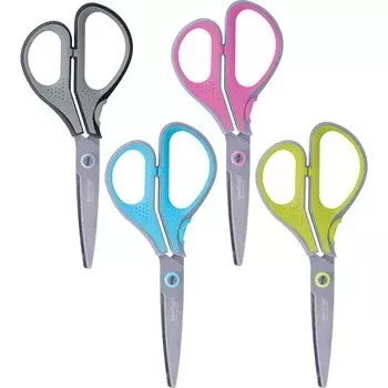 Ножницы Berlingo "Smart tech" 18 см, ассорти, европодвес