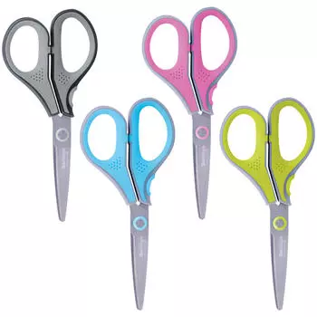 Ножницы Berlingo "Smart tech Premium", 20см, ассорти, европодвес