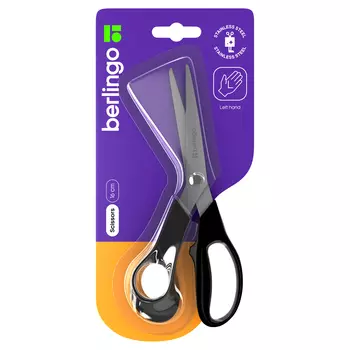 Ножницы для левшей Berlingo "Left Hand" 16 см, эргономичные ручки, европодвес
