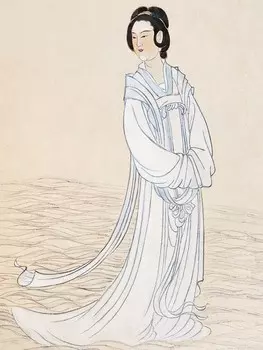 Открытка "Чжан Дацянь. Госпожа реки Сян"