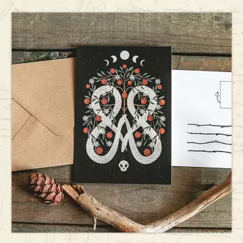 Открытка Дворникова А. "Двойной уроборос"