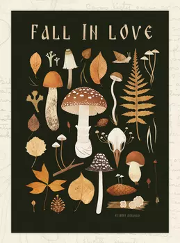 Открытка Дворникова А. "Fall in Love" тёмная