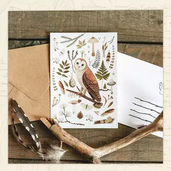 Открытка Дворникова А. "Сипуха" светлая